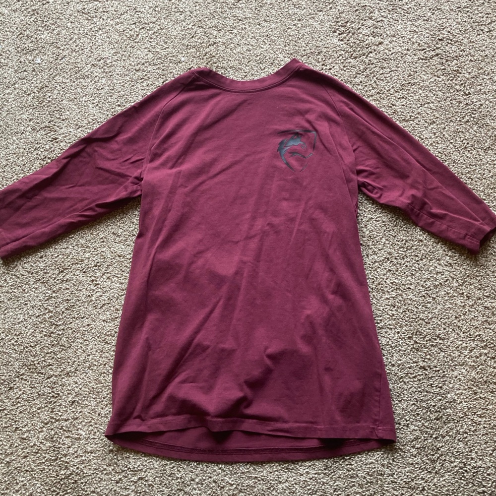 Alphalete 3/4 Sleeve - Men’s Small - Maroon